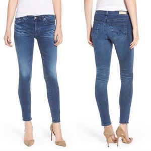 AG medium blue skinny jeans in 30 waist